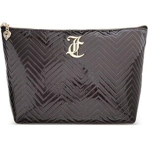 Juicy Couture Chevron Cosmetic Bag with travel bottle (NWOT)